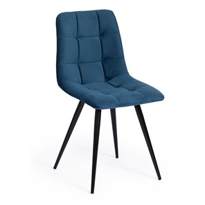 Обеденный стул CHILLY (mod. 7095-1) 45х53х88 синий barkhat 29/черный арт.17245 в Вологде