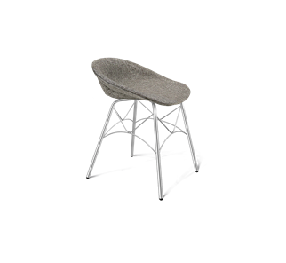 Обеденный стул SHT-ST19-SF1 / SHT-S107 (коричневый сахар/хром лак) в Вологде - предосмотр