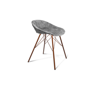 Обеденный стул SHT-ST19-SF1 / SHT-S37 (дымный/медный металлик) в Вологде - предосмотр