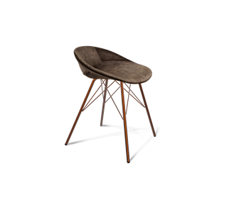 Обеденный стул SHT-ST19-SF1 / SHT-S37 (кофейный трюфель/медный металлик) в Вологде - предосмотр
