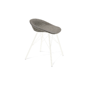 Обеденный стул SHT-ST19-SF1 / SHT-S37 (коричневый сахар/белый муар) в Вологде - предосмотр