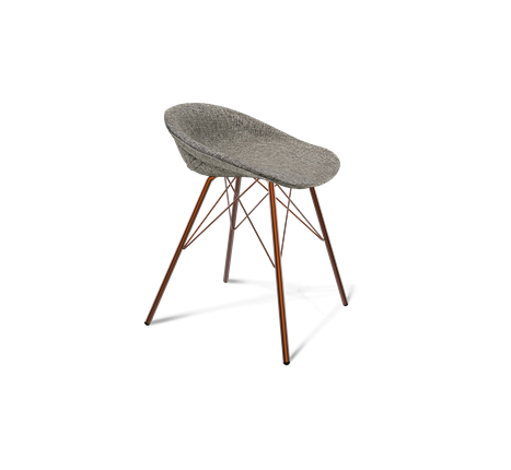Обеденный стул SHT-ST19-SF1 / SHT-S37 (коричневый сахар/медный металлик) в Вологде - изображение