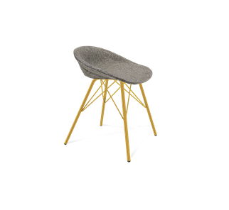 Обеденный стул SHT-ST19-SF1 / SHT-S37 (коричневый сахар/золото) в Вологде - предосмотр
