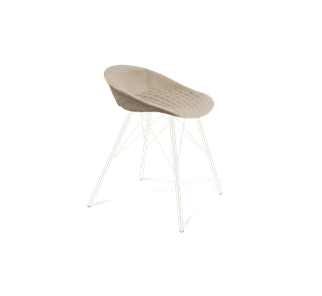 Обеденный стул SHT-ST19-SF1 / SHT-S37 (ванильный крем/белый муар) в Вологде