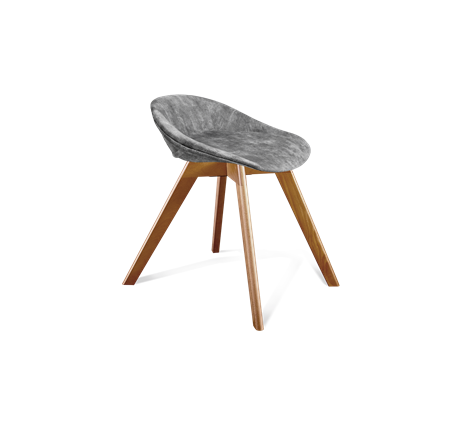 Обеденный стул SHT-ST19-SF1 / SHT-S39 (дымный/светлый орех) в Вологде - изображение