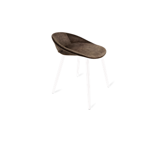 Обеденный стул SHT-ST19-SF1 / SHT-S95-1 (кофейный трюфель/белый муар) в Вологде - предосмотр