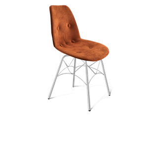 Обеденный стул SHT-ST29-C2 / SHT-S107 (песчаная буря/хром лак) в Вологде