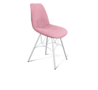 Обеденный стул SHT-ST29-С22 / SHT-S100 (розовый зефир/хром лак) в Вологде