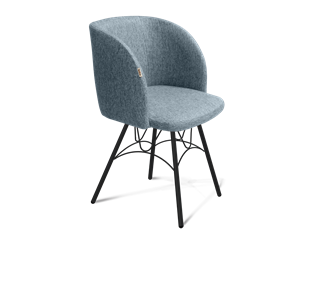 Обеденный стул SHT-ST33 / SHT-S100 (синий лед/черный муар) в Вологде - предосмотр