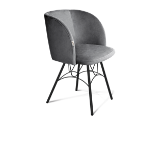 Обеденный стул SHT-ST33 / SHT-S100 (угольно-серый/черный муар) в Вологде