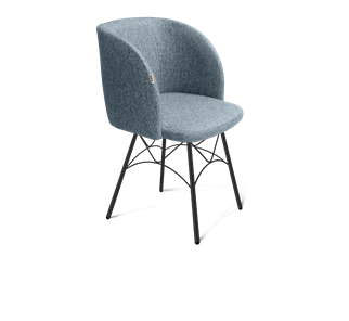 Обеденный стул SHT-ST33 / SHT-S107 (синий лед/черный муар) в Вологде - предосмотр