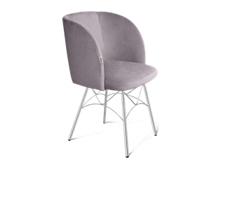 Обеденный стул SHT-ST33 / SHT-S107 (сиреневая орхидея/хром лак) в Вологде