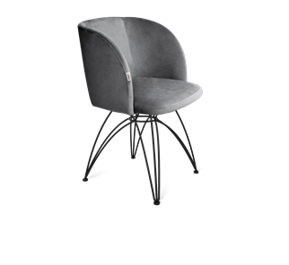 Обеденный стул SHT-ST33 / SHT-S112 (угольно-серый/черный муар) в Вологде - предосмотр
