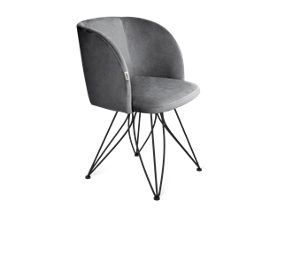 Обеденный стул SHT-ST33 / SHT-S113 (угольно-серый/черный муар) в Вологде - предосмотр
