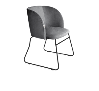 Обеденный стул SHT-ST33 / SHT-S167 (угольно-серый/черный муар) в Вологде