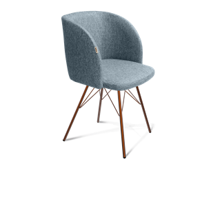 Обеденный стул SHT-ST33 / SHT-S37 (синий лед/медный металлик) в Вологде