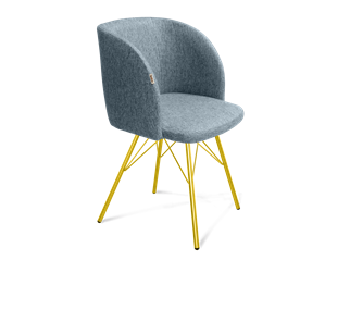 Обеденный стул SHT-ST33 / SHT-S37 (синий лед/золото) в Вологде - предосмотр