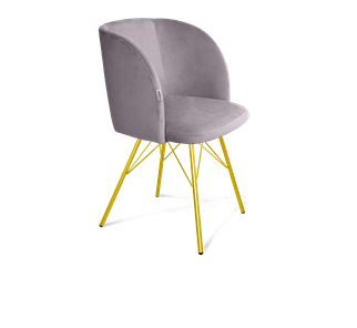 Обеденный стул SHT-ST33 / SHT-S37 (сиреневая орхидея/золото) в Вологде - предосмотр