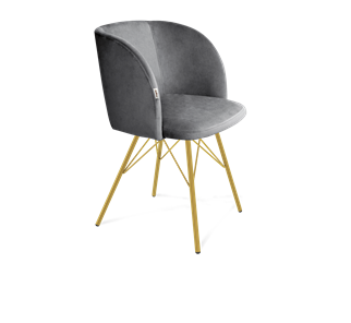 Обеденный стул SHT-ST33 / SHT-S37 (угольно-серый/золото) в Вологде
