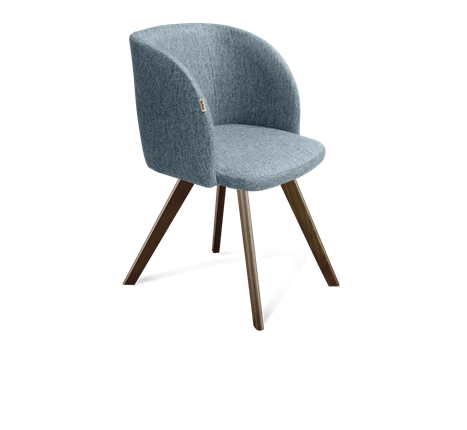 Обеденный стул SHT-ST33 / SHT-S39 (синий лед/темный орех) в Вологде - изображение