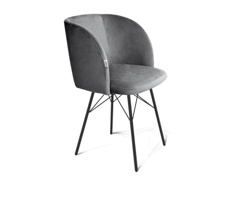 Обеденный стул SHT-ST33 / SHT-S64 (угольно-серый/черный муар) в Вологде - изображение