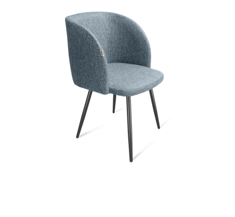Обеденный стул SHT-ST33 / SHT-S95-1 (синий лед/черный муар) в Вологде - изображение