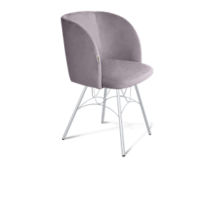 Обеденный стул SHT-ST33 / SHT-S100 (сиреневая орхидея/хром лак) в Вологде - предосмотр