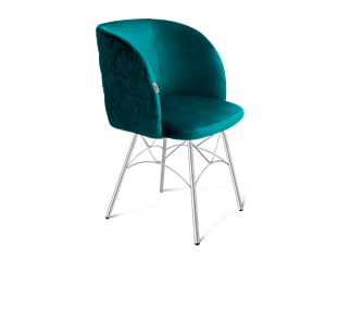 Обеденный стул SHT-ST33-1 / SHT-S107 (альпийский бирюзовый/хром лак) в Вологде