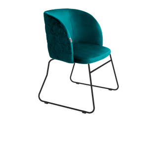 Обеденный стул SHT-ST33-1 / SHT-S167 (альпийский бирюзовый/черный муар) в Вологде - предосмотр