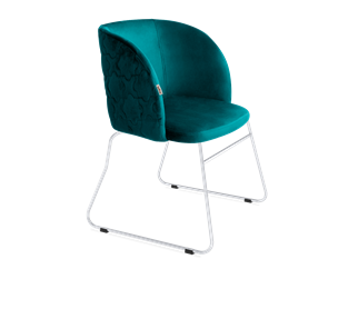 Обеденный стул SHT-ST33-1 / SHT-S167 (альпийский бирюзовый/хром лак) в Вологде - предосмотр