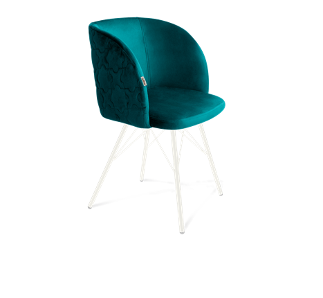 Обеденный стул SHT-ST33-1 / SHT-S37 (альпийский бирюзовый/белый муар) в Вологде - изображение