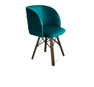 Обеденный стул SHT-ST33-1 / SHT-S70 (альпийский бирюзовый/темный орех/черный муар) в Вологде