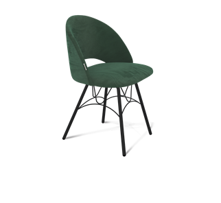 Обеденный стул SHT-ST34 / SHT-S100 (лиственно-зеленый/черный муар) в Вологде - предосмотр