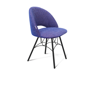 Обеденный стул SHT-ST34 / SHT-S100 (синий мираж/черный муар) в Вологде