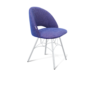 Обеденный стул SHT-ST34 / SHT-S100 (синий мираж/хром лак) в Вологде