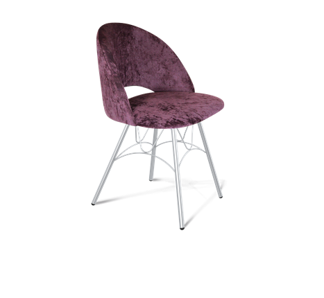 Обеденный стул SHT-ST34 / SHT-S100 (вишневый джем/хром лак) в Вологде - изображение