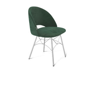 Обеденный стул SHT-ST34 / SHT-S107 (лиственно-зеленый/хром лак) в Вологде