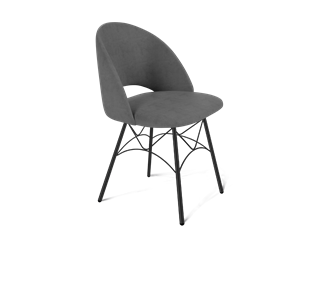 Обеденный стул SHT-ST34 / SHT-S107 (платиново-серый/черный муар) в Вологде