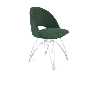 Обеденный стул SHT-ST34 / SHT-S112 (лиственно-зеленый/хром лак) в Вологде - предосмотр