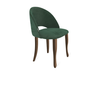 Обеденный стул SHT-ST34 / SHT-S122 (лиственно-зеленый/темный орех/черный муар) в Вологде