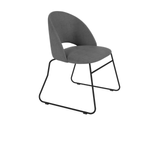 Обеденный стул SHT-ST34 / SHT-S167 (платиново-серый/черный муар) в Вологде