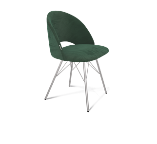 Обеденный стул SHT-ST34 / SHT-S37 (лиственно-зеленый/хром лак) в Вологде