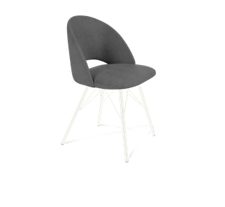 Обеденный стул SHT-ST34 / SHT-S37 (платиново-серый/белый муар) в Вологде