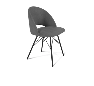 Обеденный стул SHT-ST34 / SHT-S37 (платиново-серый/черный муар) в Вологде