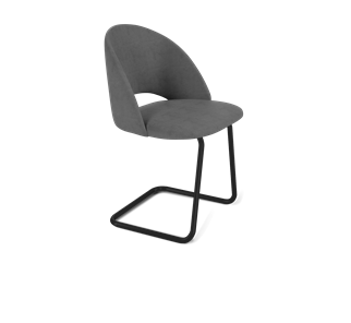 Обеденный стул SHT-ST34 / SHT-S45-1 (платиново-серый/черный муар) в Вологде - предосмотр