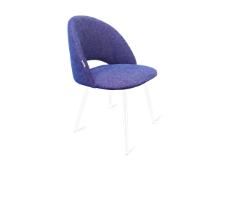 Обеденный стул SHT-ST34 / SHT-S95-1 (синий мираж/белый муар) в Вологде