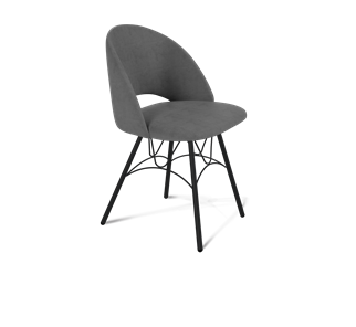 Обеденный стул SHT-ST34 / SHT-S100 (платиново-серый/черный муар) в Вологде - предосмотр