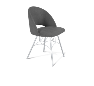 Обеденный стул SHT-ST34 / SHT-S100 (платиново-серый/хром лак) в Вологде