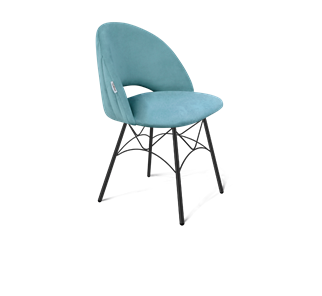 Обеденный стул SHT-ST34-1 / SHT-S107 (голубая пастель/черный муар) в Вологде