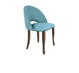 Обеденный стул SHT-ST34-1 / SHT-S122 (голубая пастель/темный орех/черный муар) в Вологде - предосмотр
